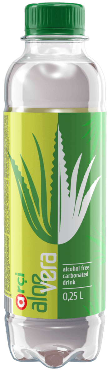 premium carbonated drink - aloe 0.25l